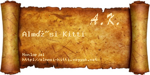 Almási Kitti névjegykártya